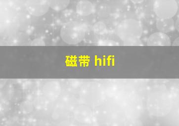 磁带 hifi